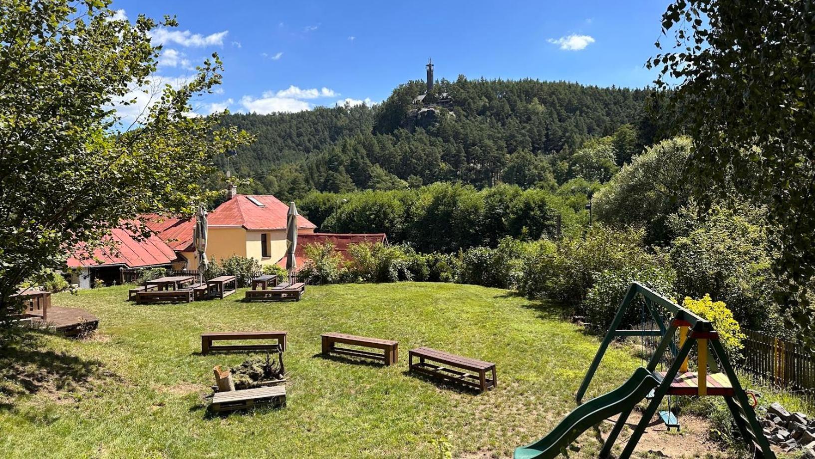 Chata Pod Hradem Sloup  Buitenkant foto